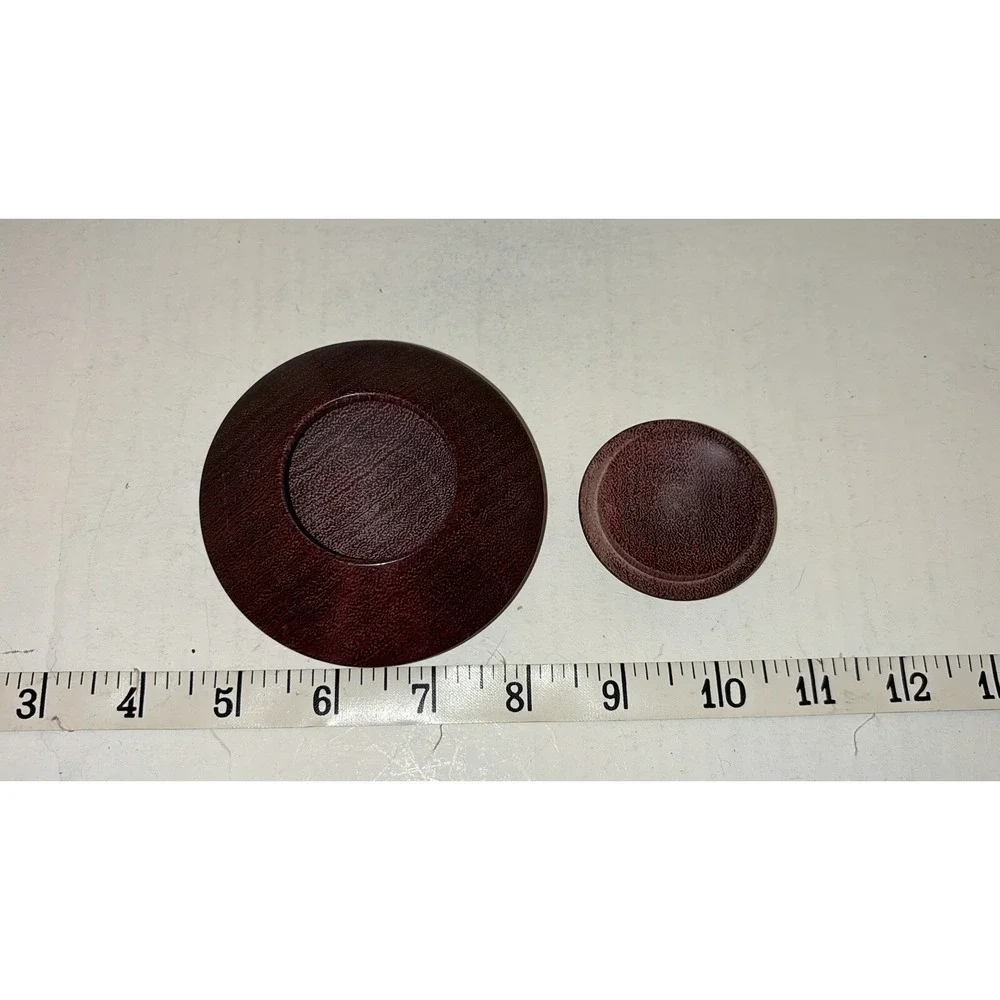 Beautiful‎ Tooled Wooden trinket dish